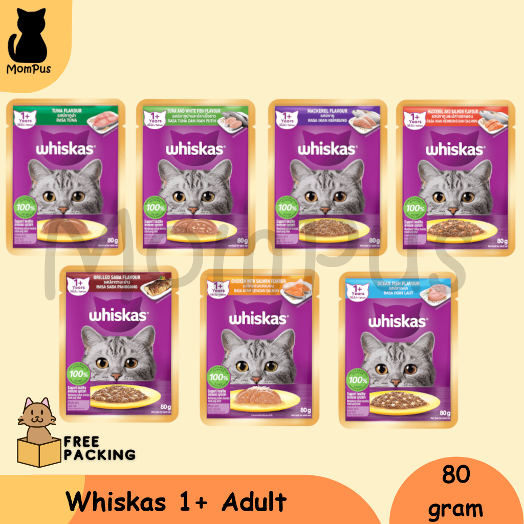 Whiskas Pouch ADULT 1+ 80gr Sachet