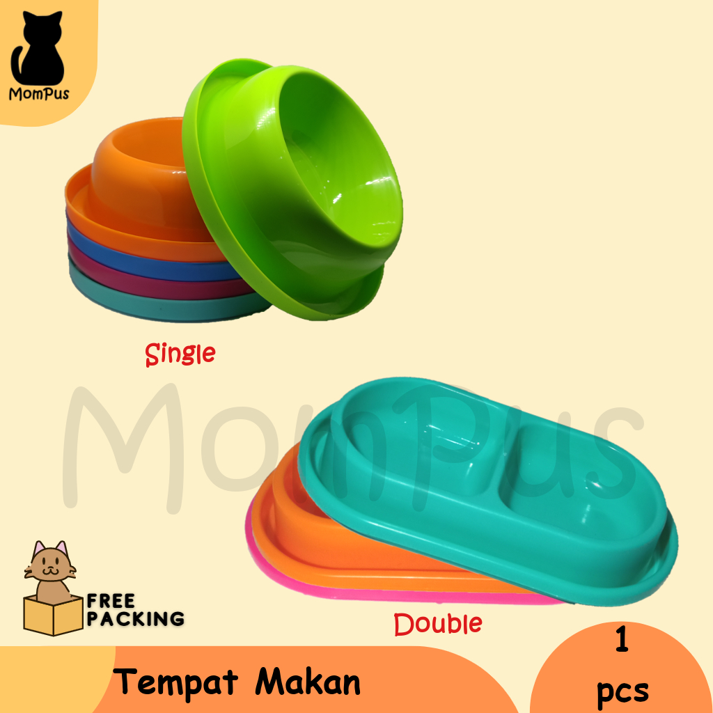 Food Bowl Single / Double Tempat Makan Anti Semut KUCING