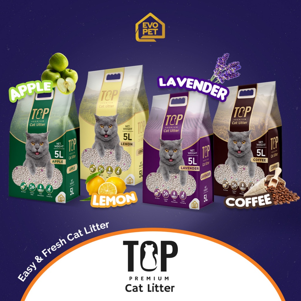 Pasir TOP CAT Litter Karung 20kg / 25L