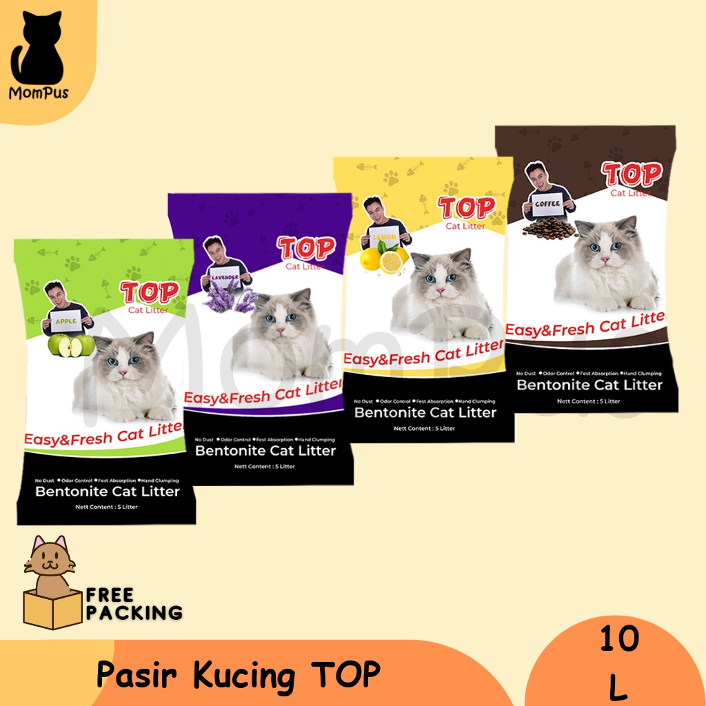Pasir TOP CAT Litter 10L (khusus INSTANT)