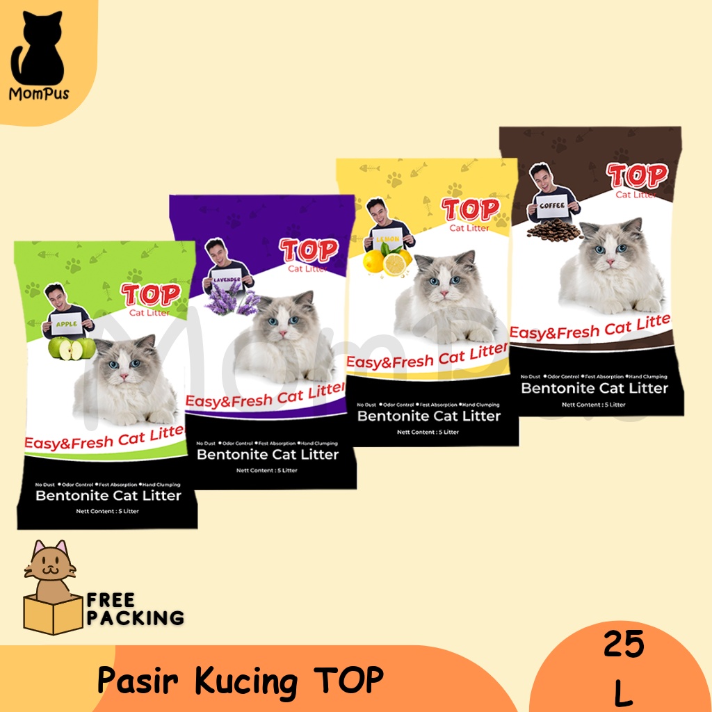 Pasir TOP CAT Litter Karung 20kg / 25L