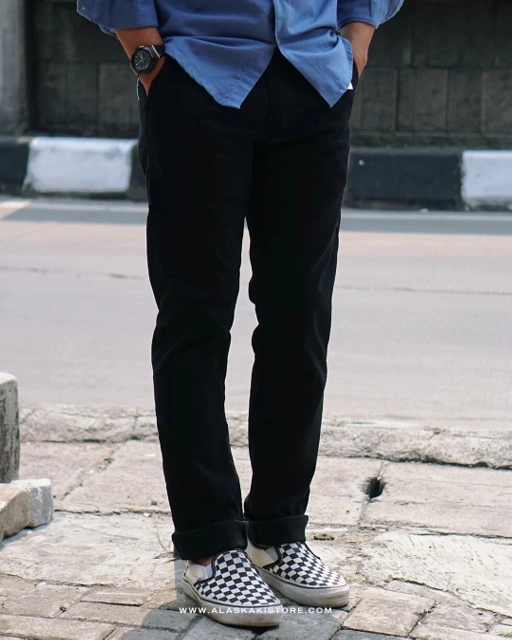 Image of Slim Fit Stretch Chino Trouser Black CI5006