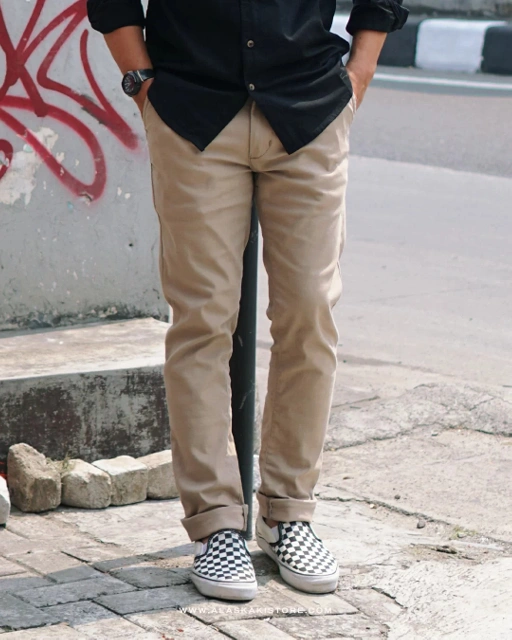 Image of Slim Fit Stretch Chino Trouser Khaki CI5007