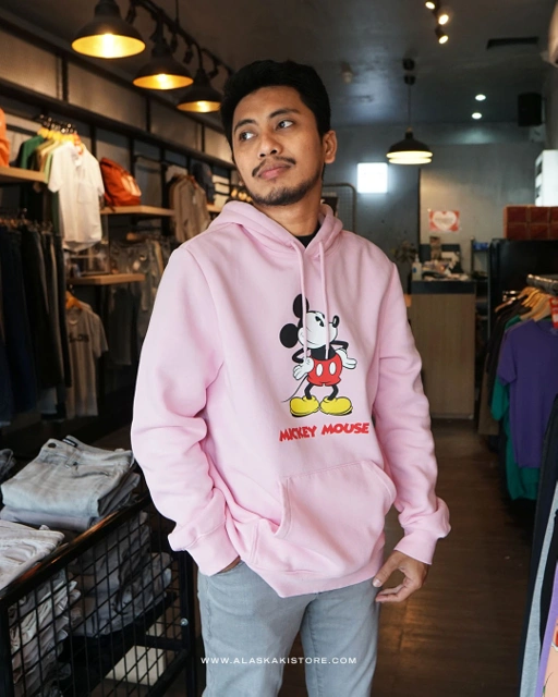 Image of Regular Fit Hoodie Soft Pink HM1093