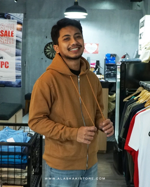 Image of Fleece Hoodie Zipper Dijon CI1006