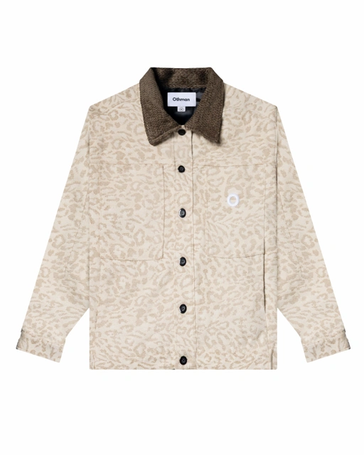 Image of Othman - Sable Leopard Boxy Jacket