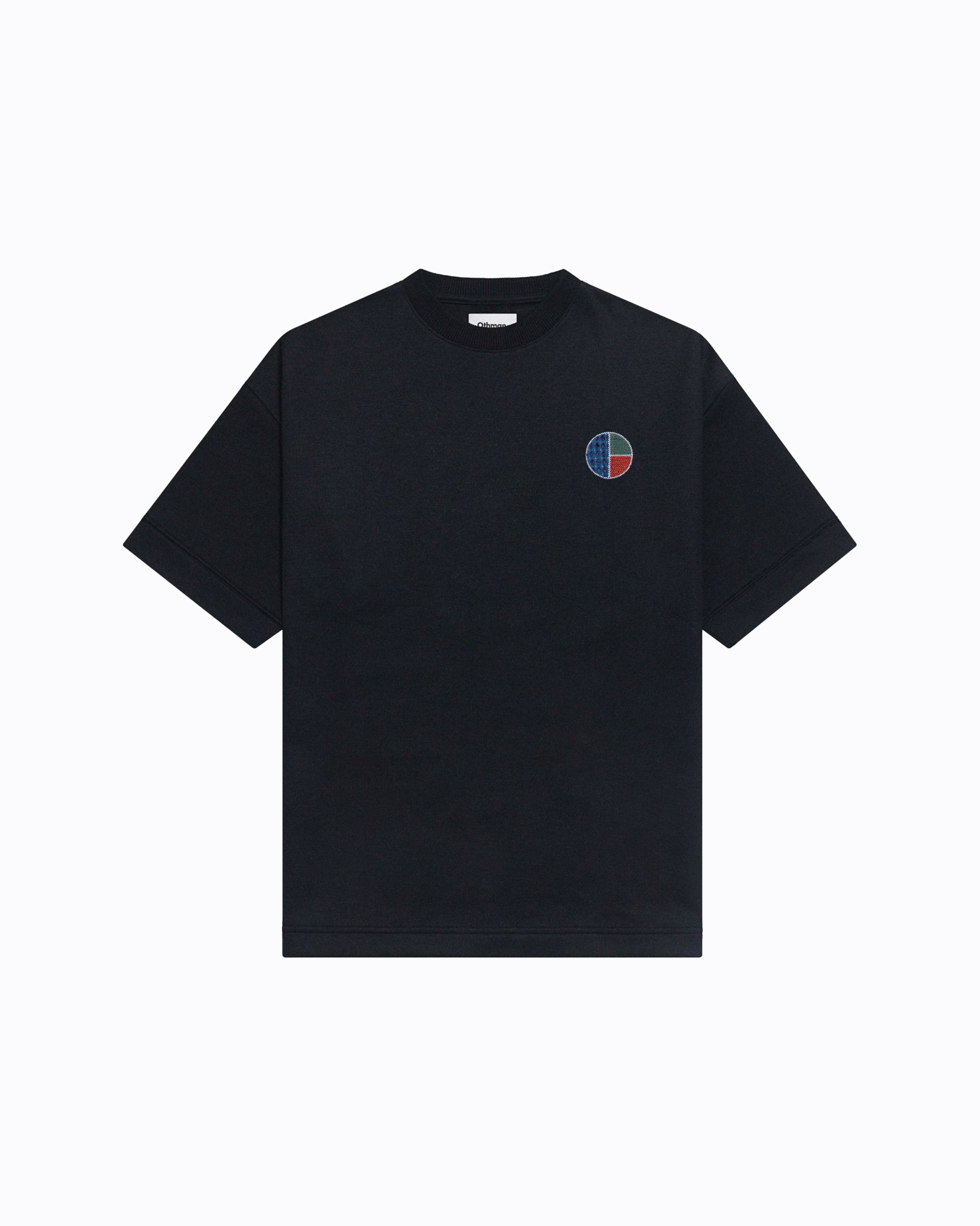 Round Tee Othman - Contemporary Oversize Style - Othman - Onyx Tricolor Round Tee