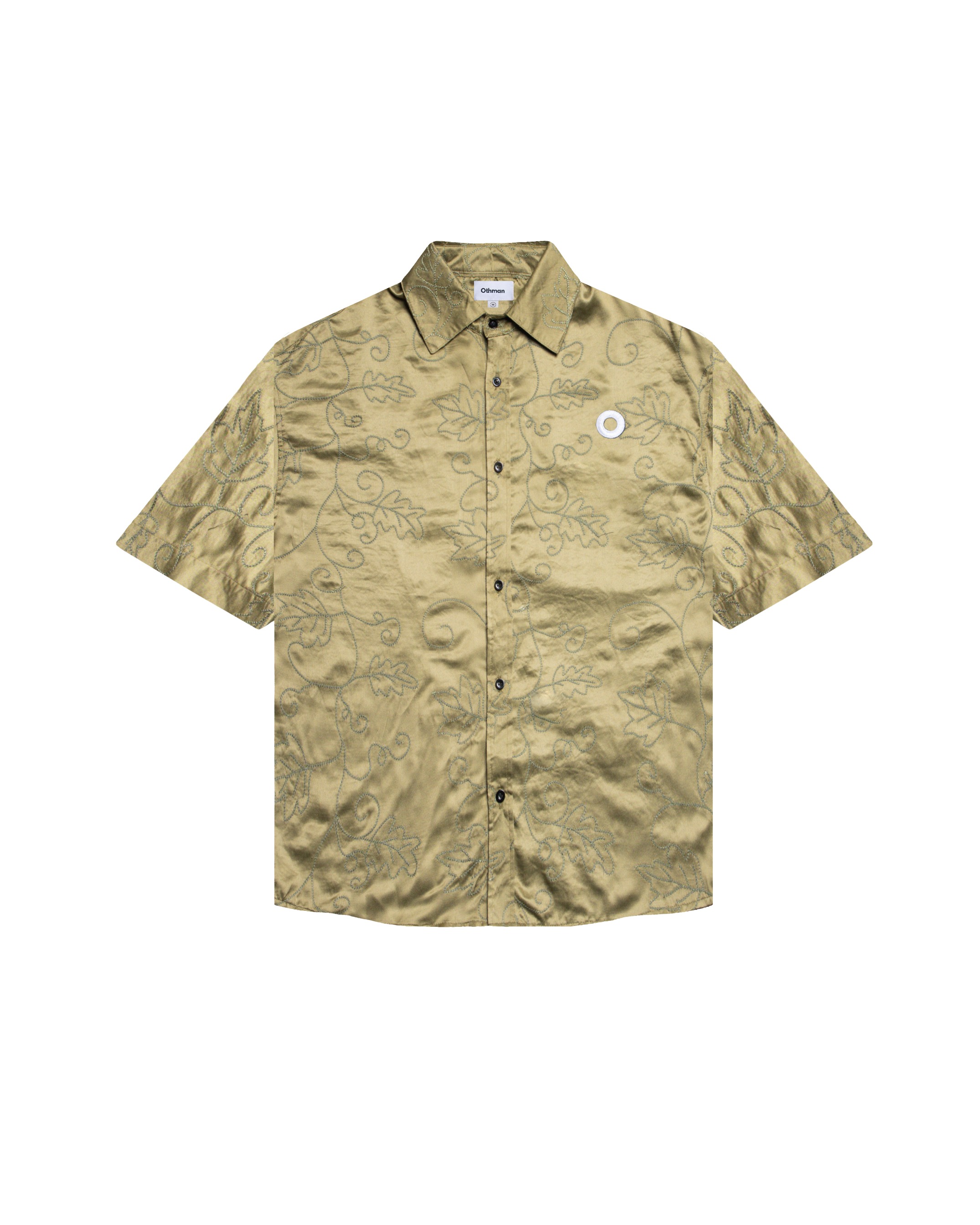 Othman - Moss Satin Shirt 