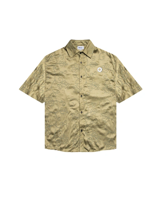 Image of Othman - Moss Satin Shirt