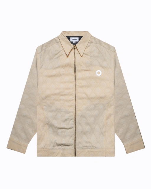 Image of Othman - Ivory Mesh Zip Jacket