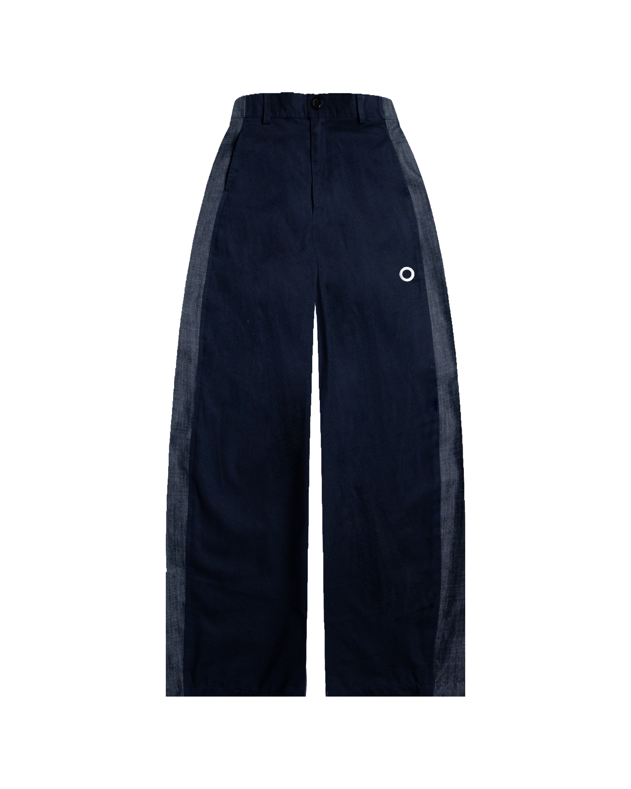 Othman - Navy Sideflow Straight Pants