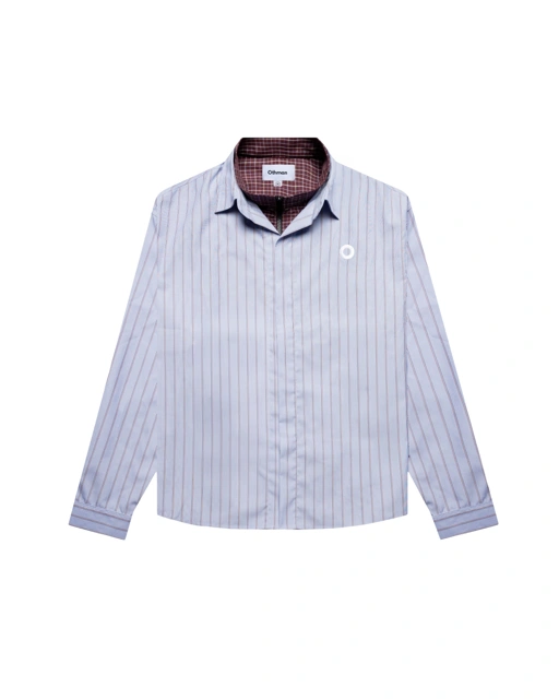 Othman - Bleu Garance Layered Shirt 