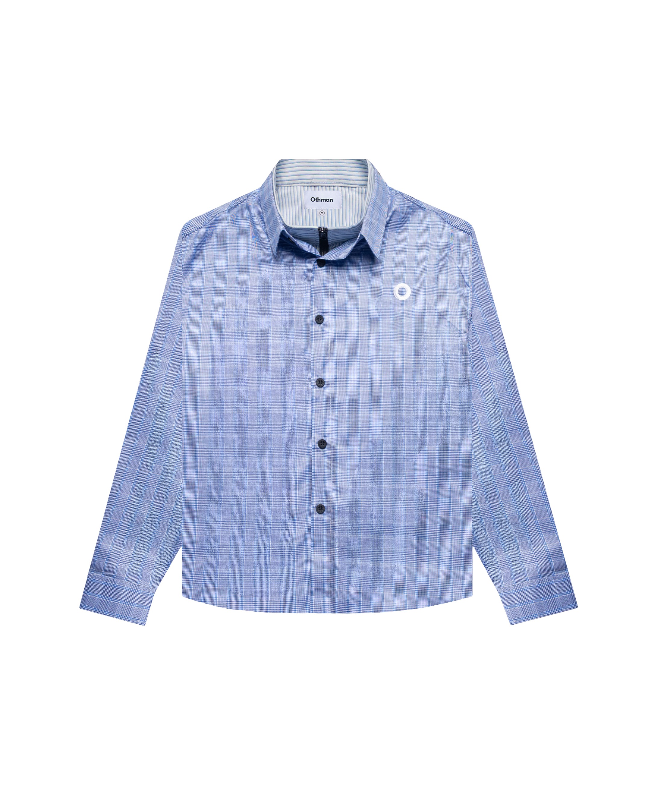 Othman - Ciel Chiné Layered Shirt