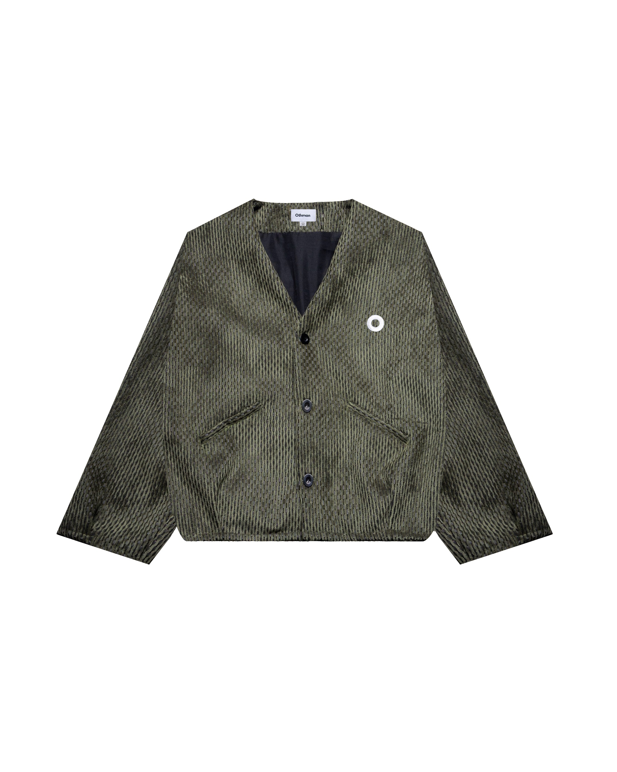 Othman - Olive Sologne Short Cardigan