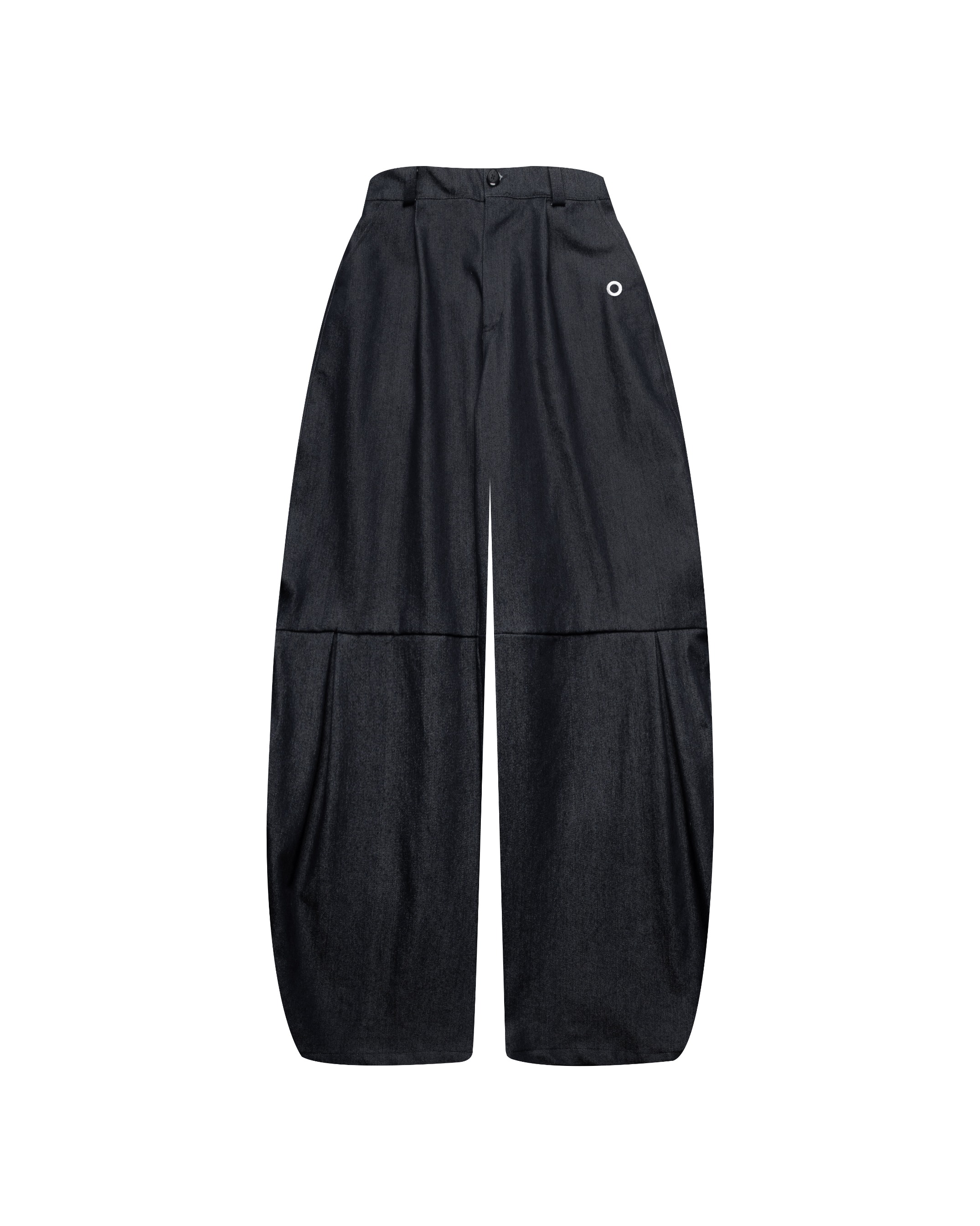 Othman - Noir Fougère Barrel Pants