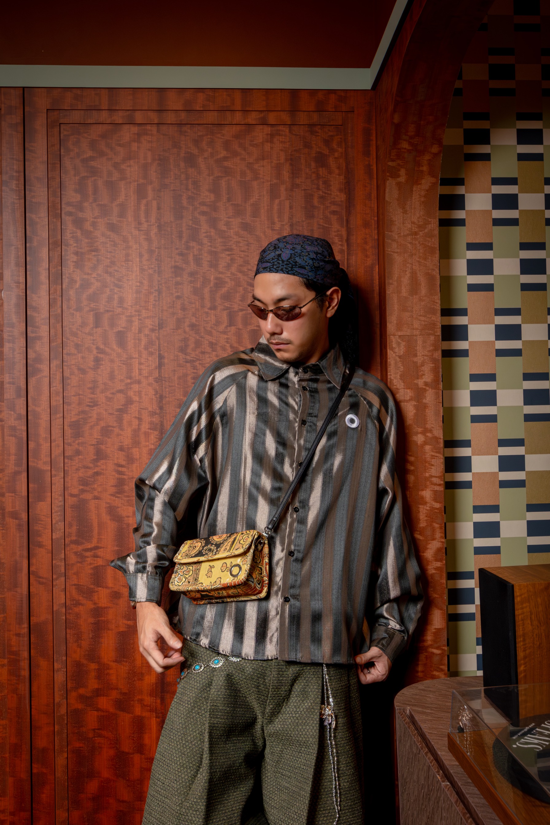 Othman - Charbon Gris Stripe Longshirt 