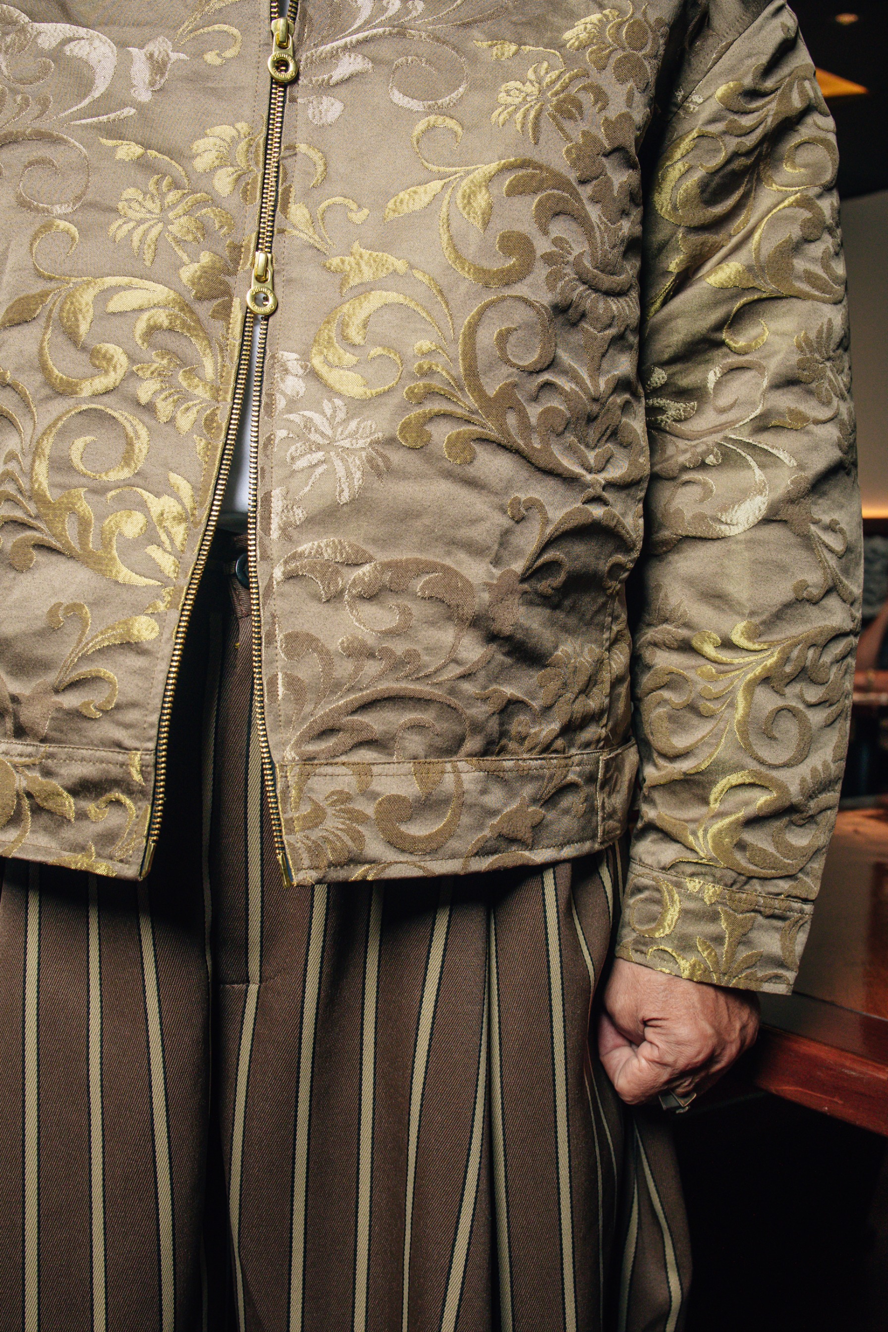Othman - Antique Gold Zip Jacket