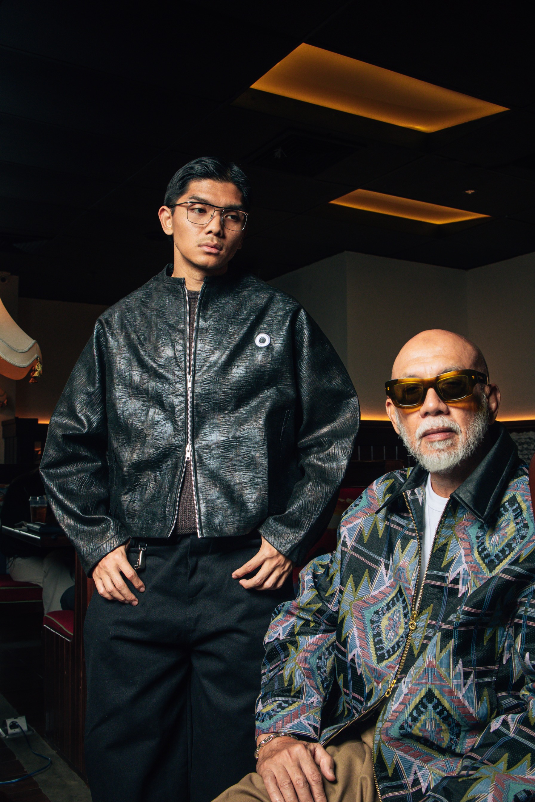 Othman - Graphite Azur Zip Jacket 