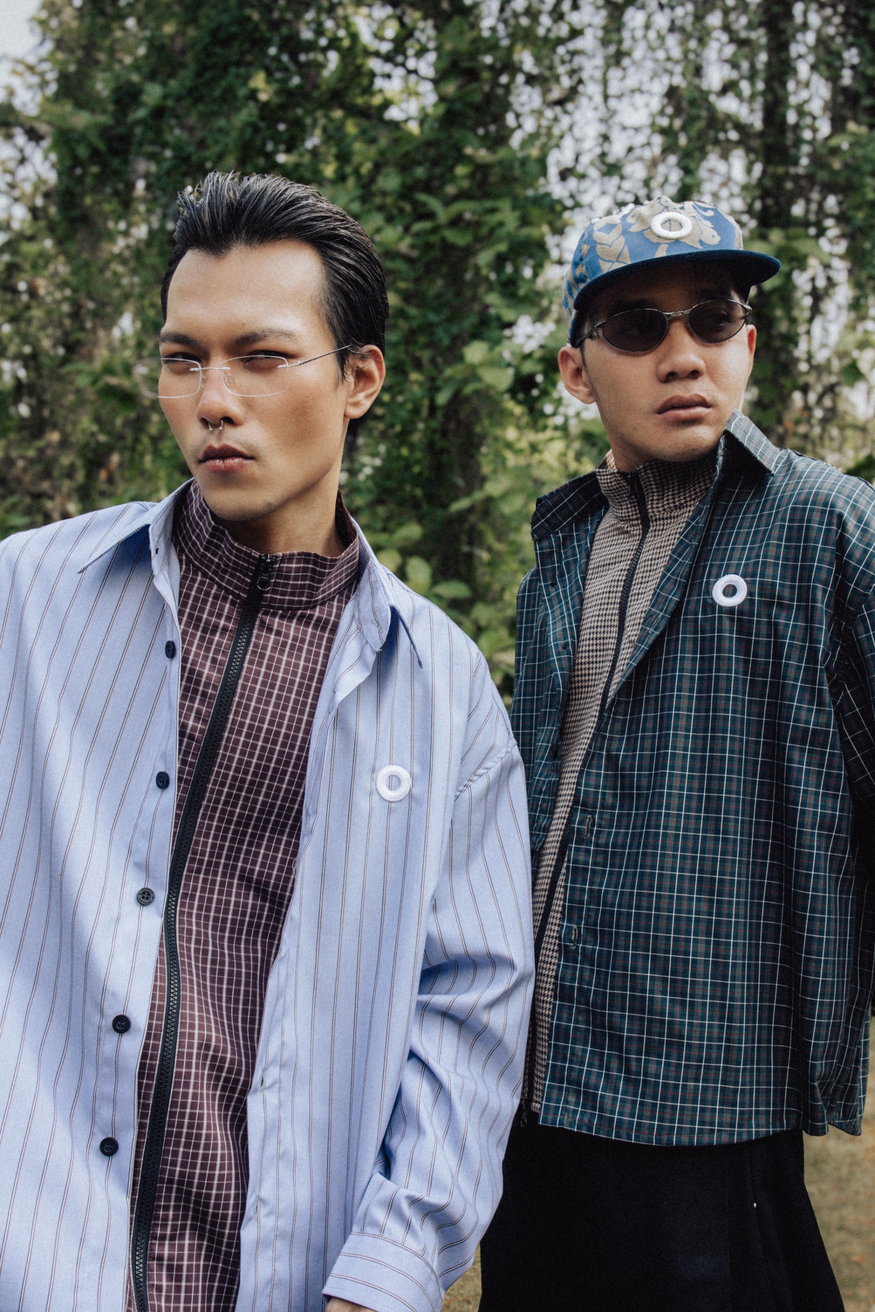Othman - Bleu Garance Layered Shirt 