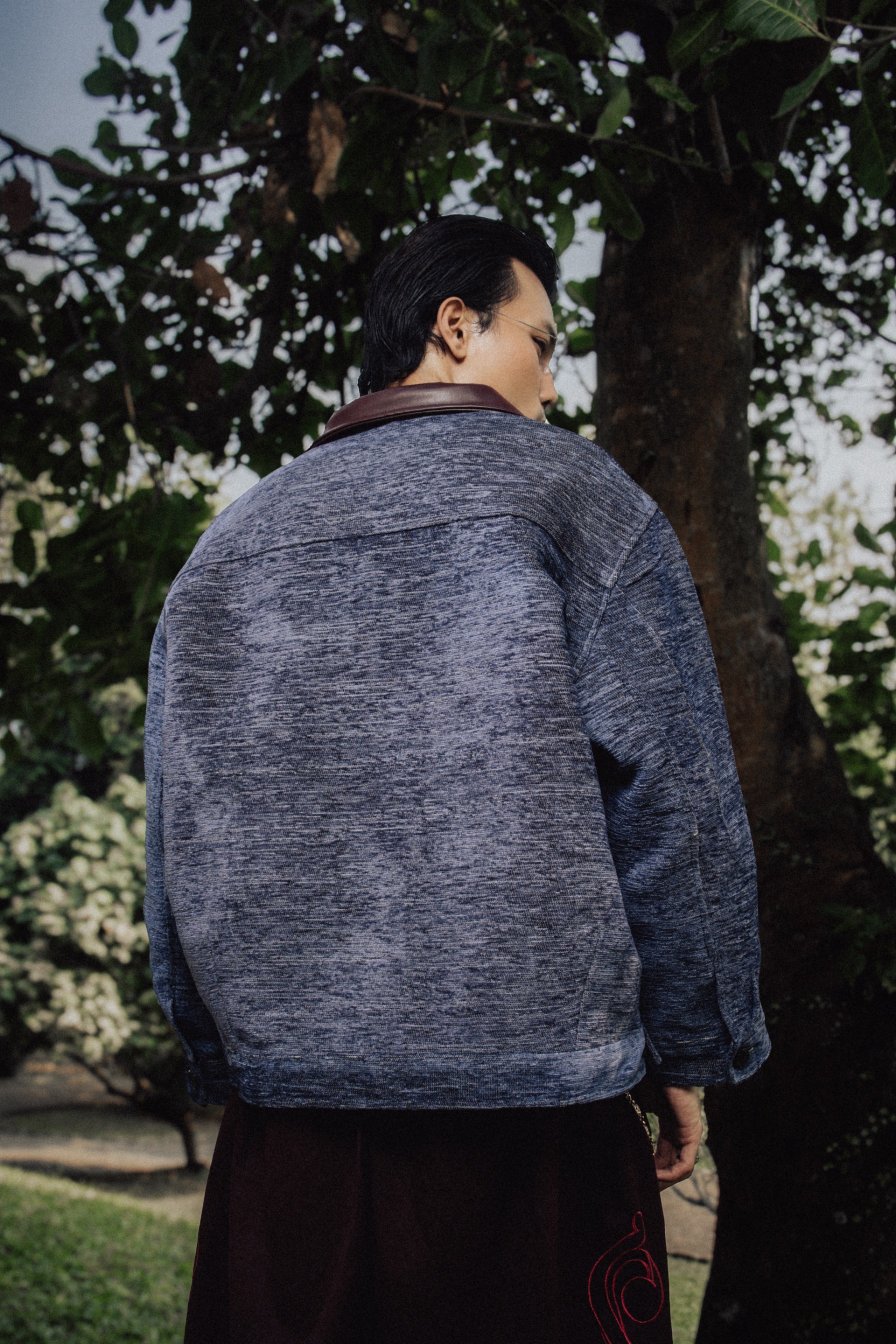 Othman - Bleu Prusse Boxy Jacket