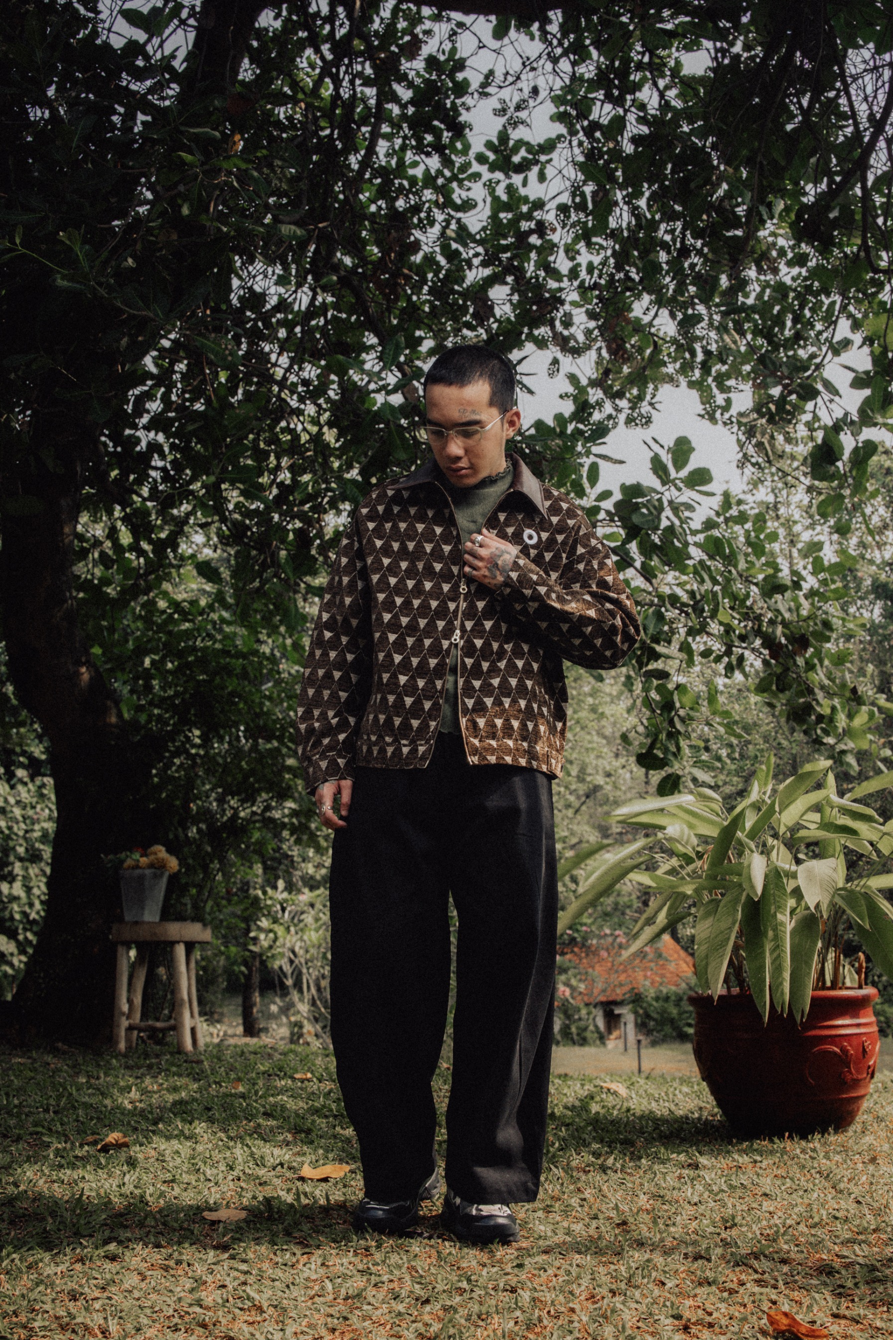 Othman - Bruno Mosaic Zip Jacket