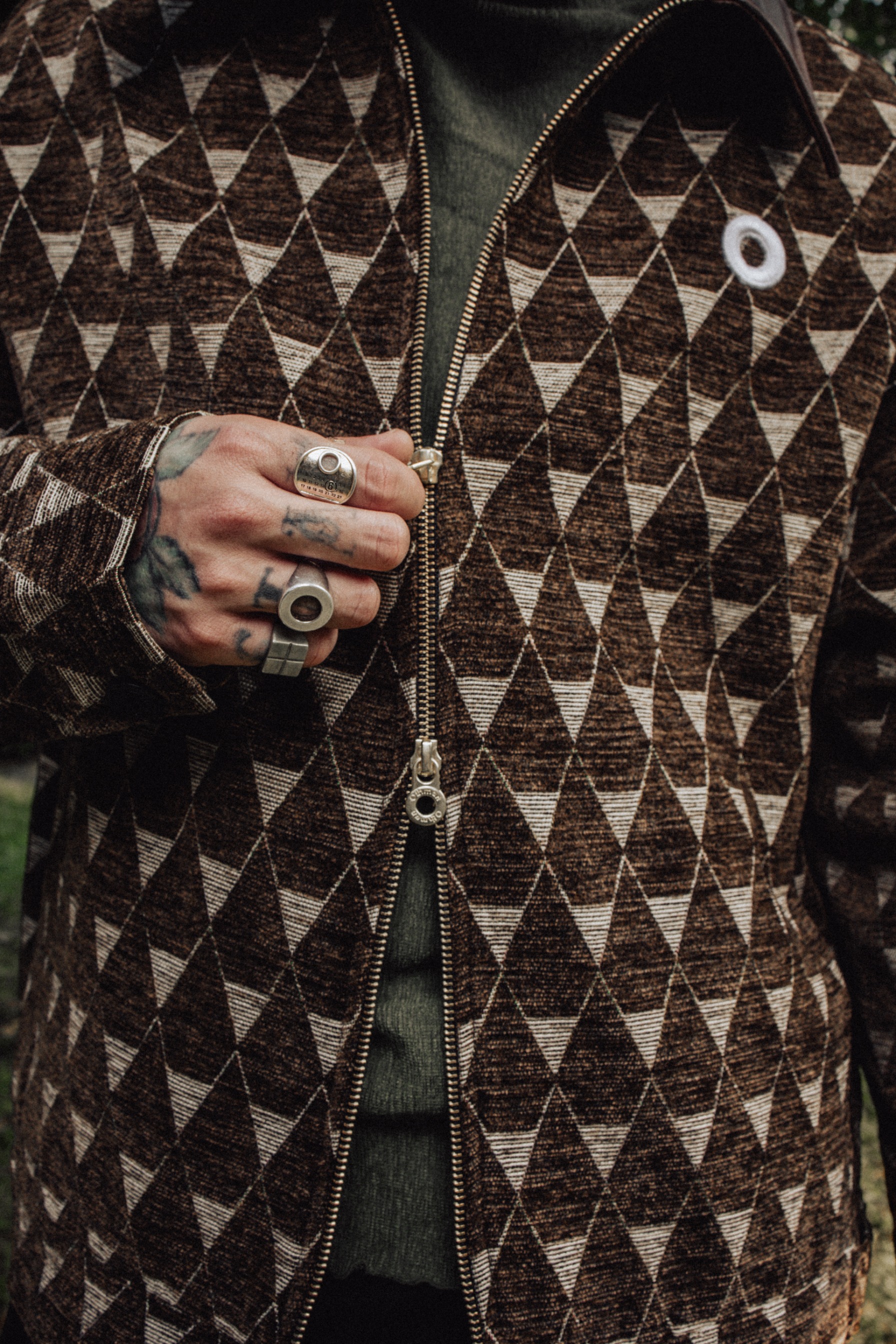 Othman - Bruno Mosaic Zip Jacket