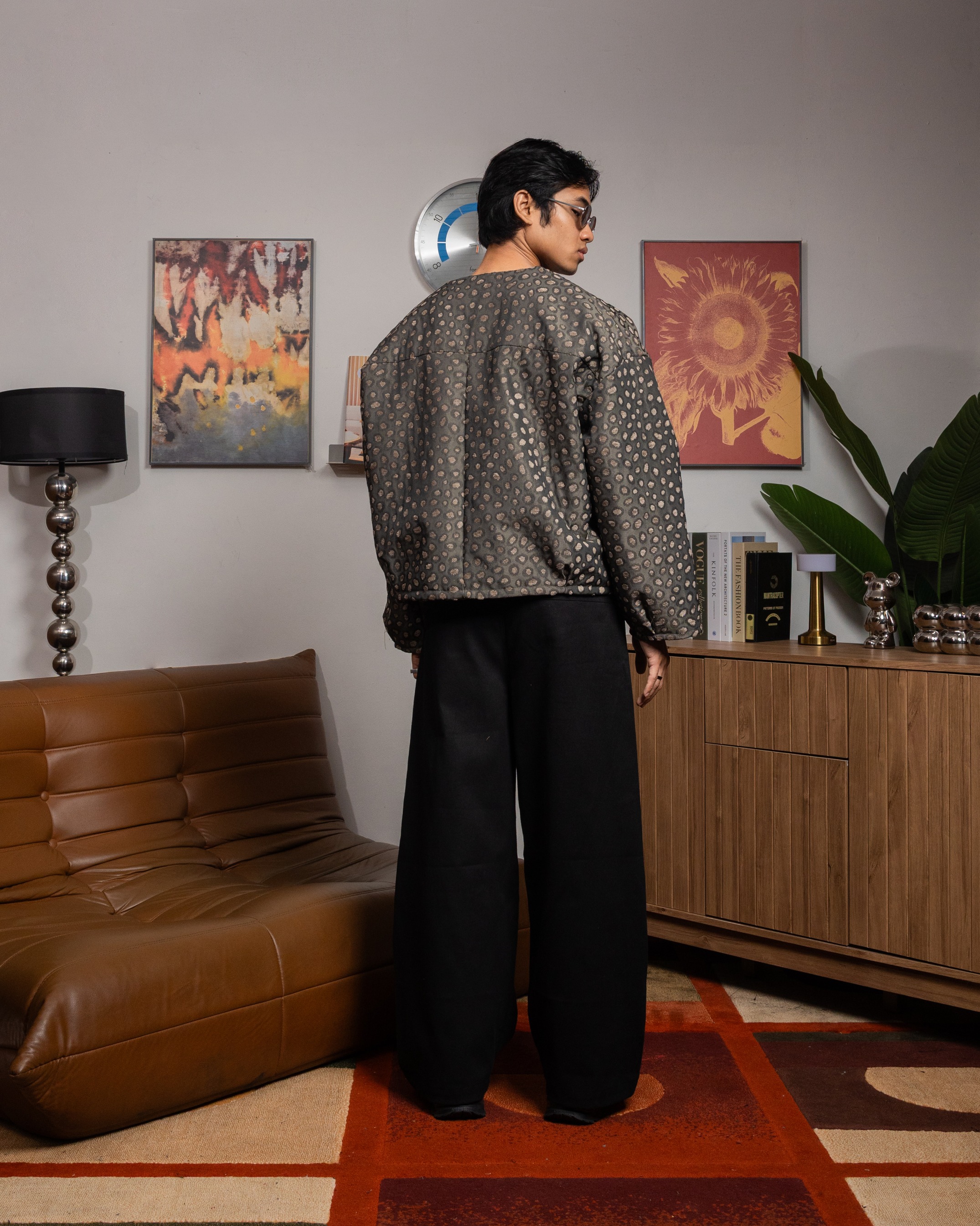 Othman - Cinder Mosaic Cardigan
