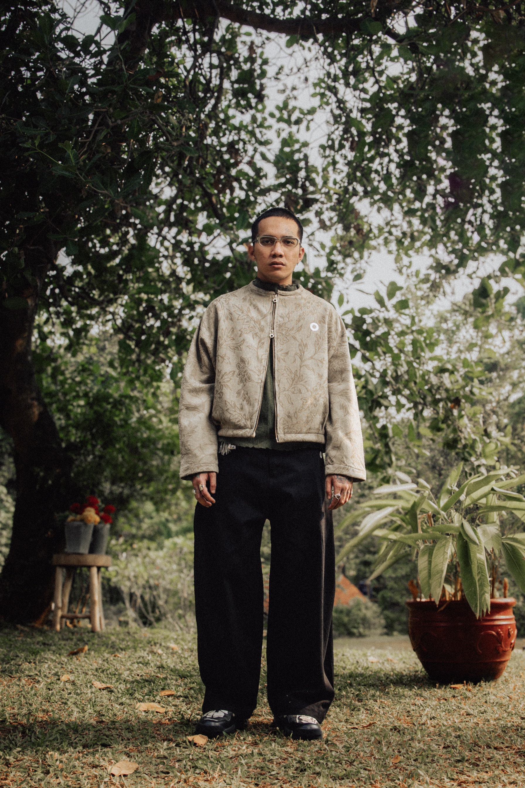 Othman - Grège Versailles Short Cardigan 