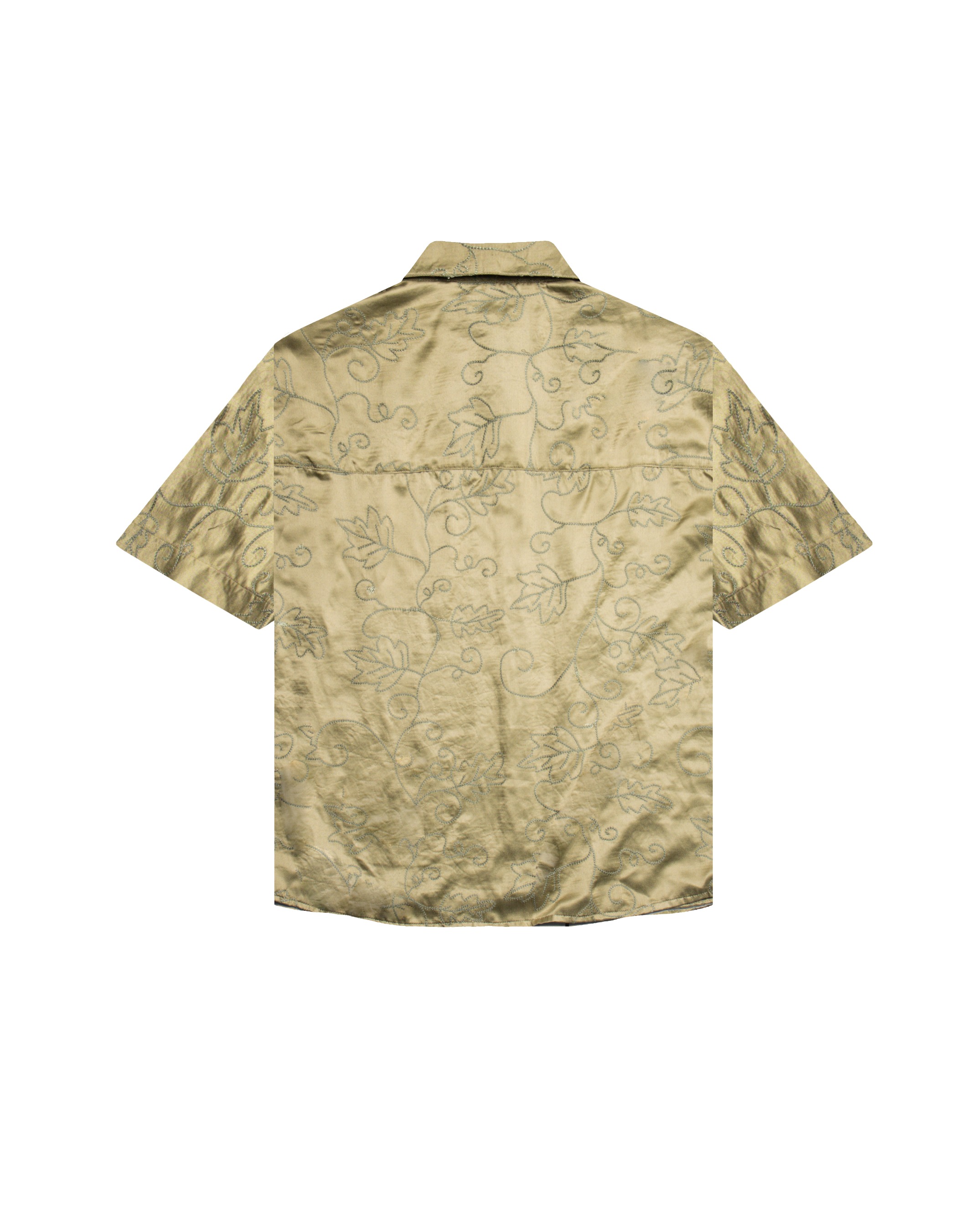 Othman - Moss Satin Shirt 