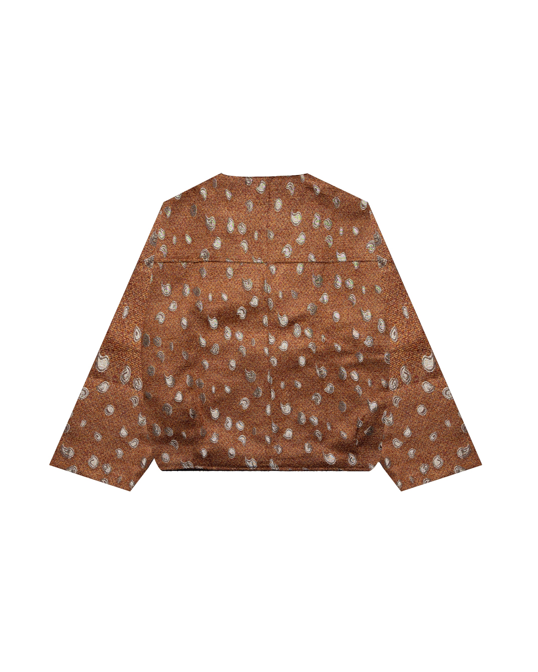 Othman - Brun Rosace Zip Cardigan