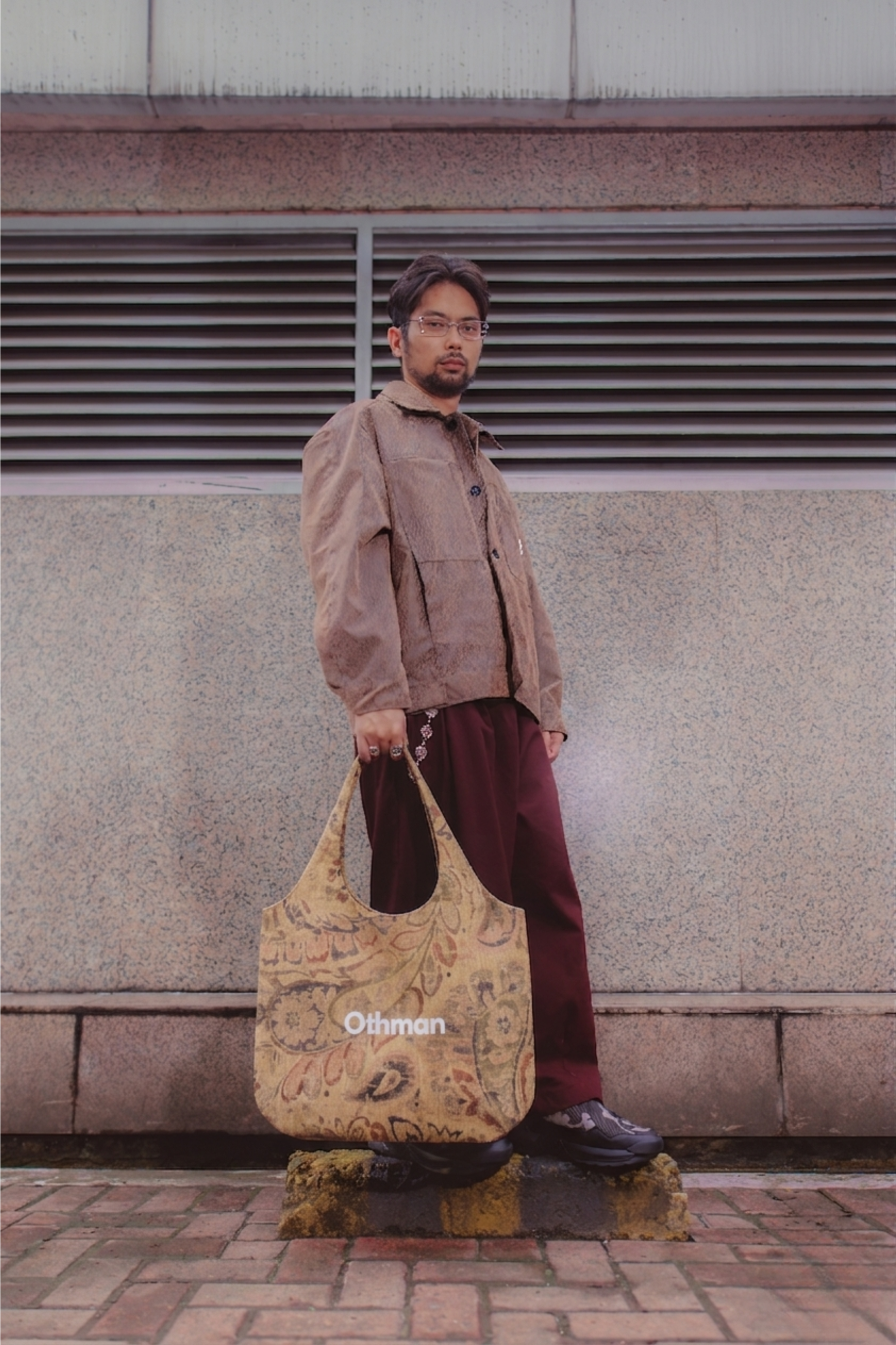 Othman - Sand Relief Shoulder Bag