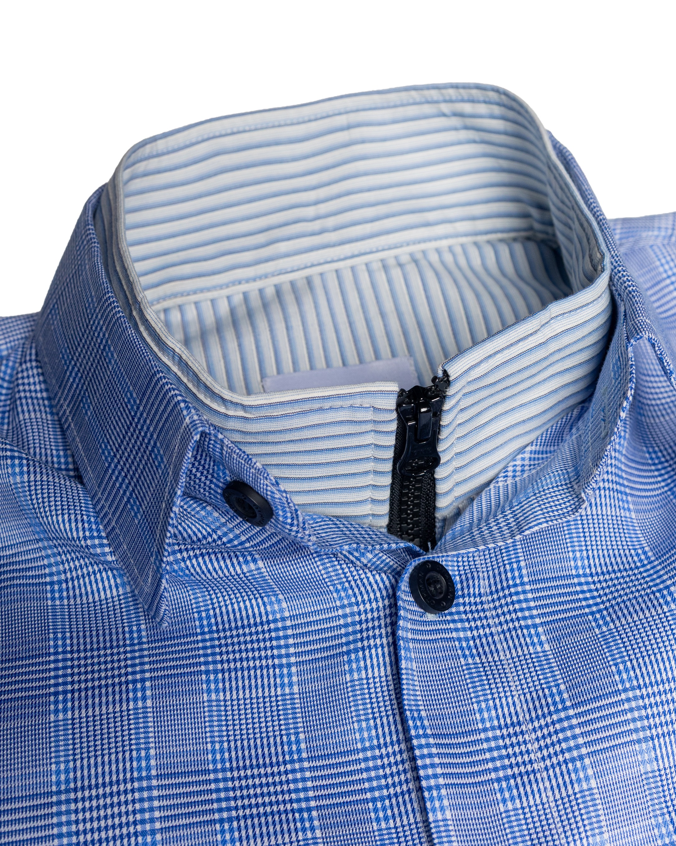 Othman - Ciel Chiné Layered Shirt