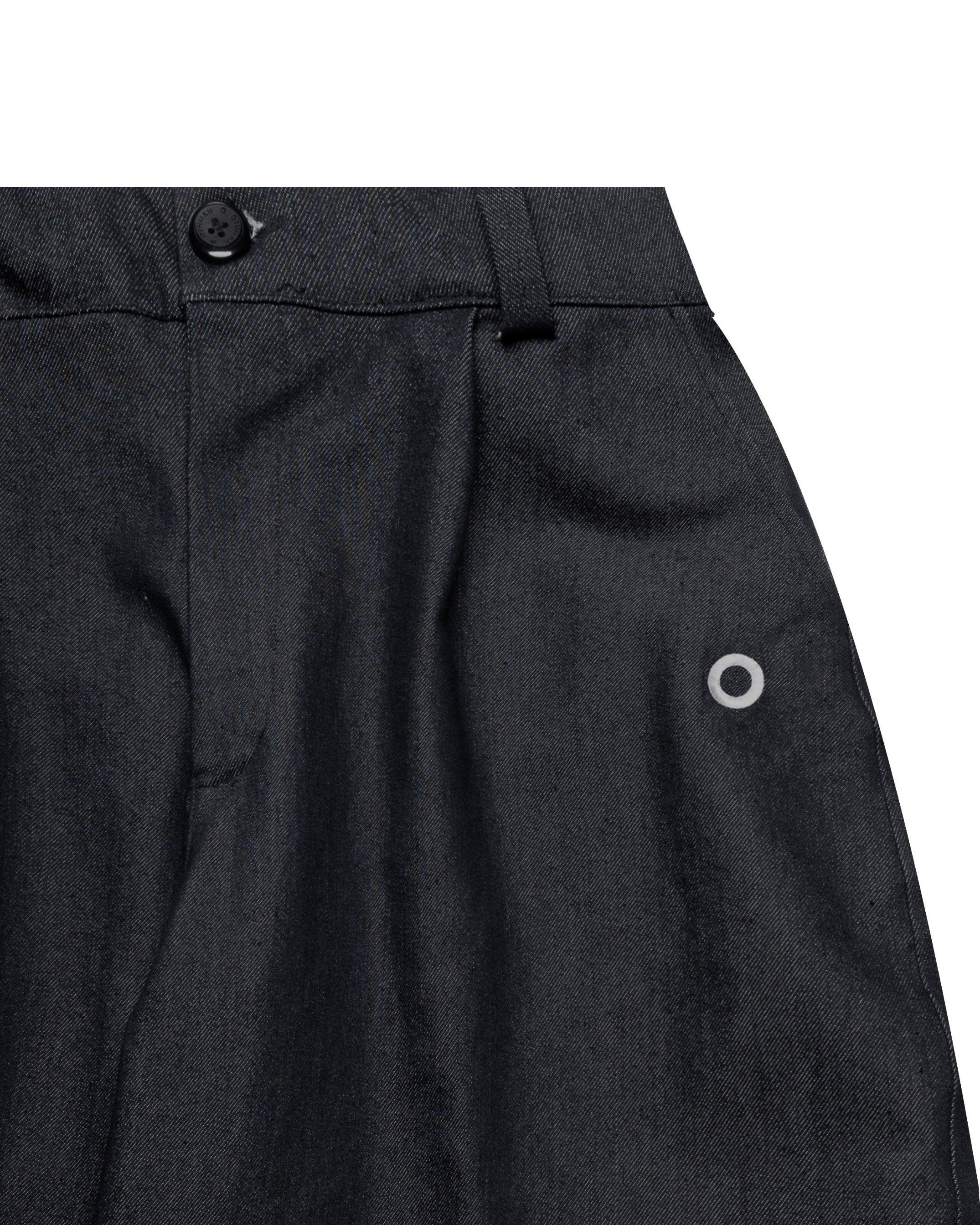 Othman - Noir Fougère Barrel Pants