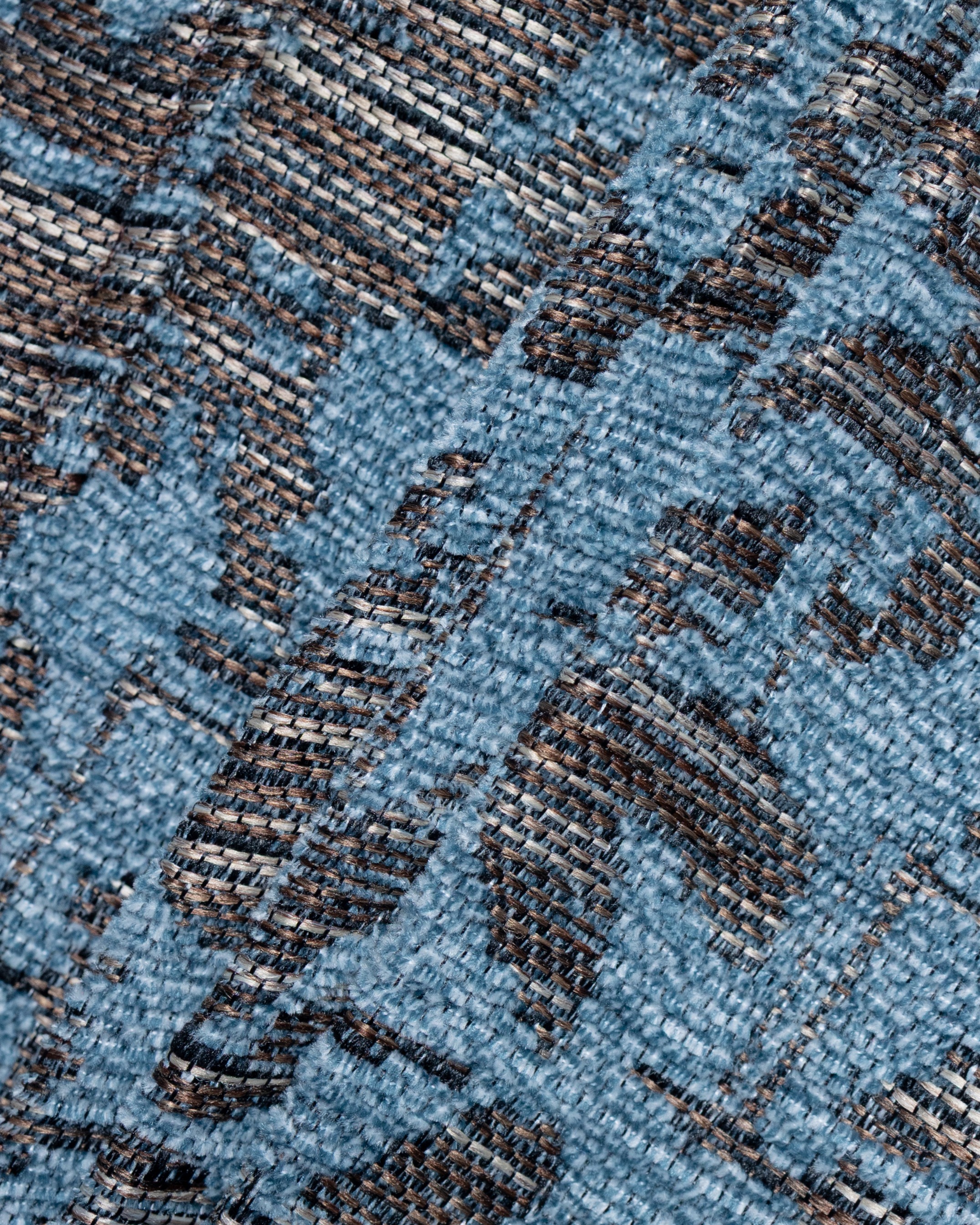 Othman - Azure Texture Short Zip Jacket
