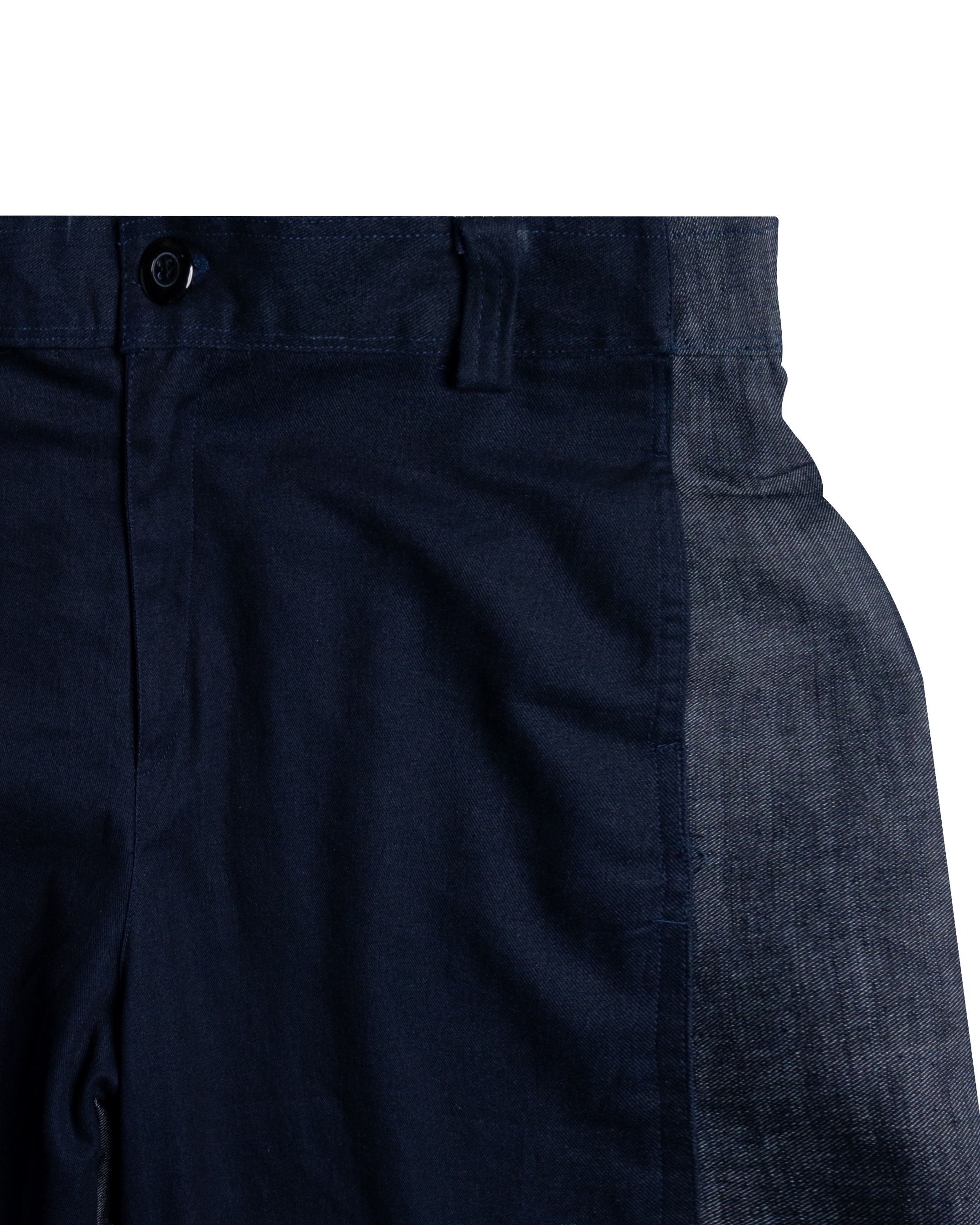 Othman - Navy Sideflow Straight Pants