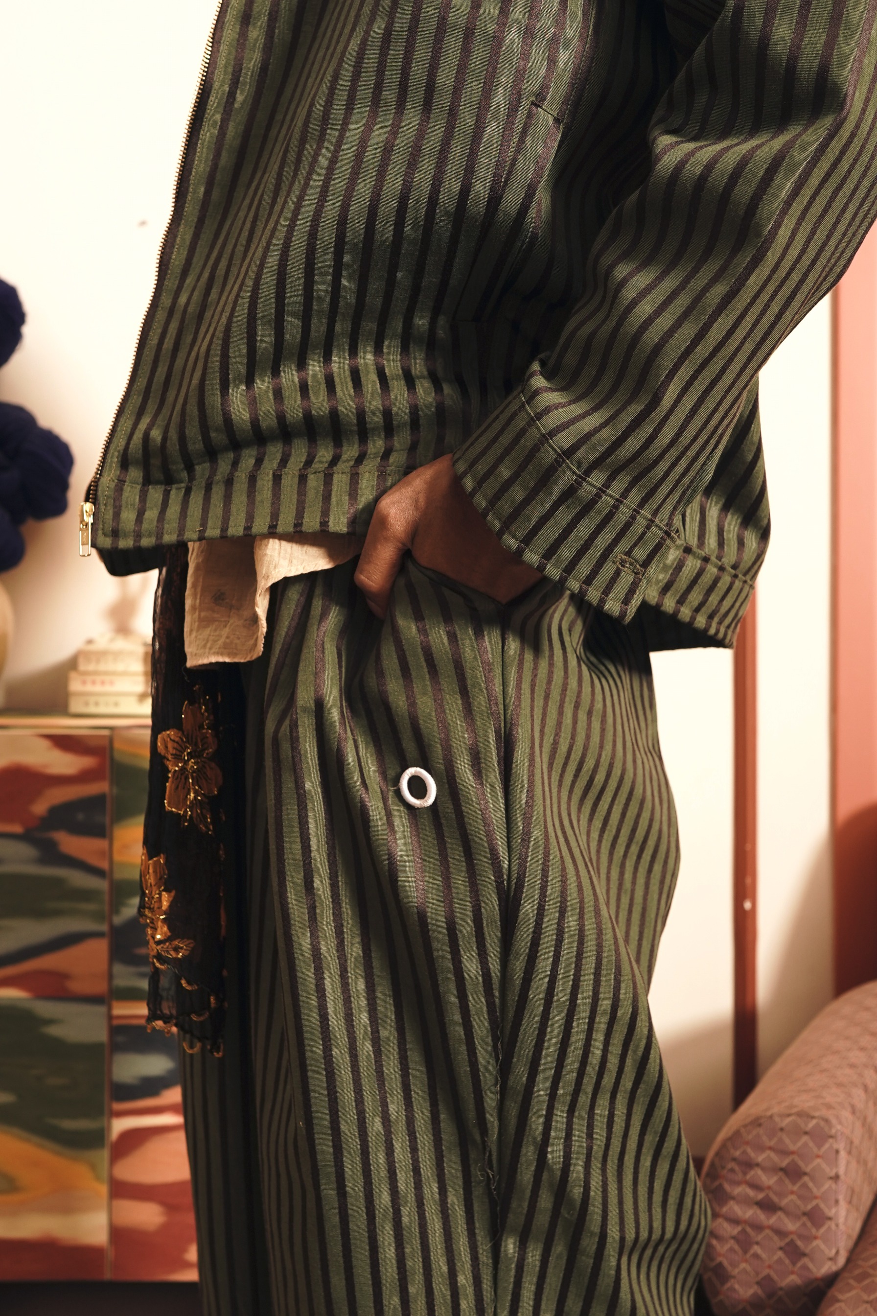 Othman - Pine Line Balloon Pants