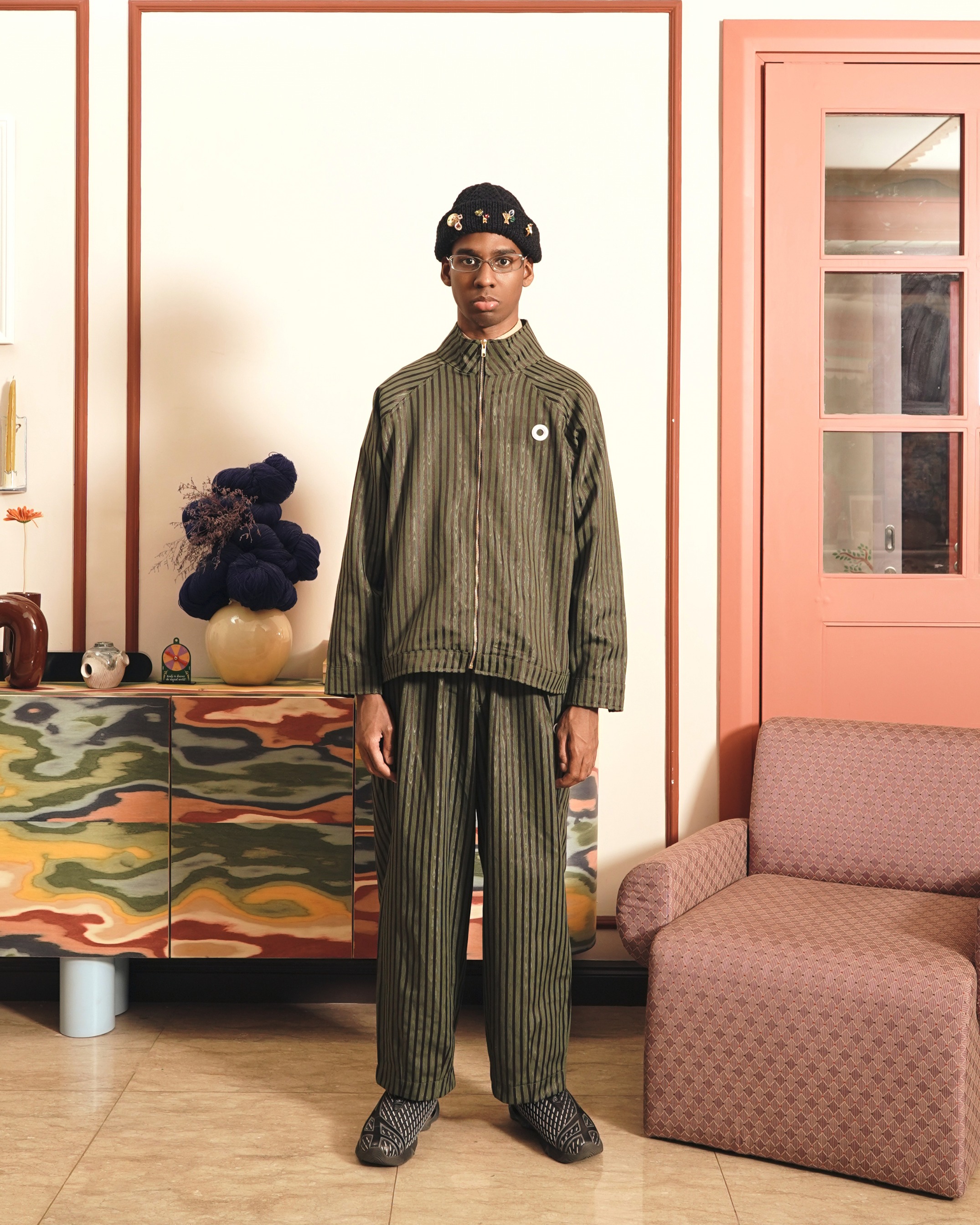 Othman - Pine Line Balloon Pants
