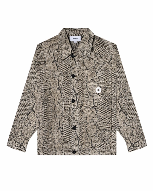 Image of Othman - Python Ash Boxy Jacket