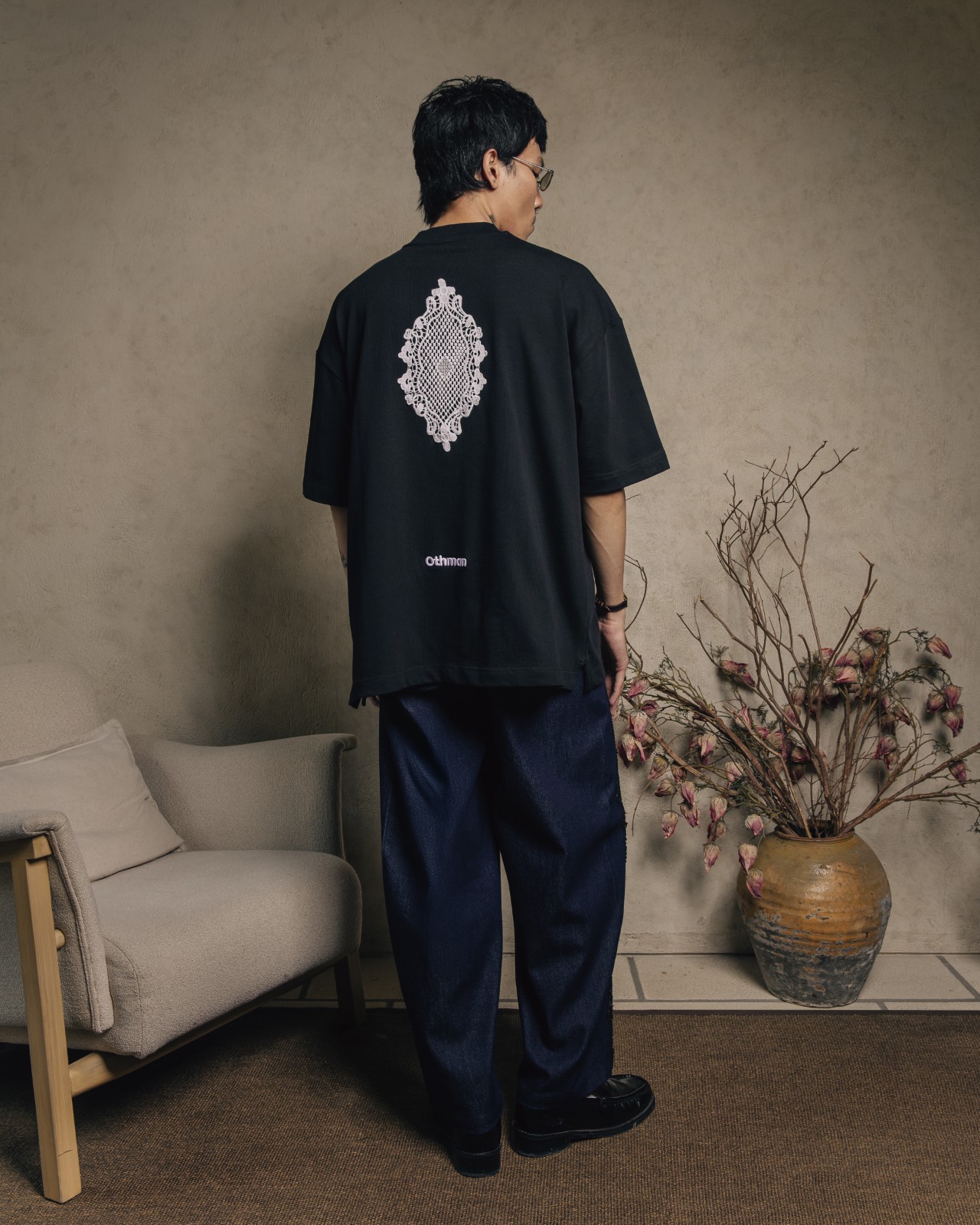Othman - Black Crestline Tee