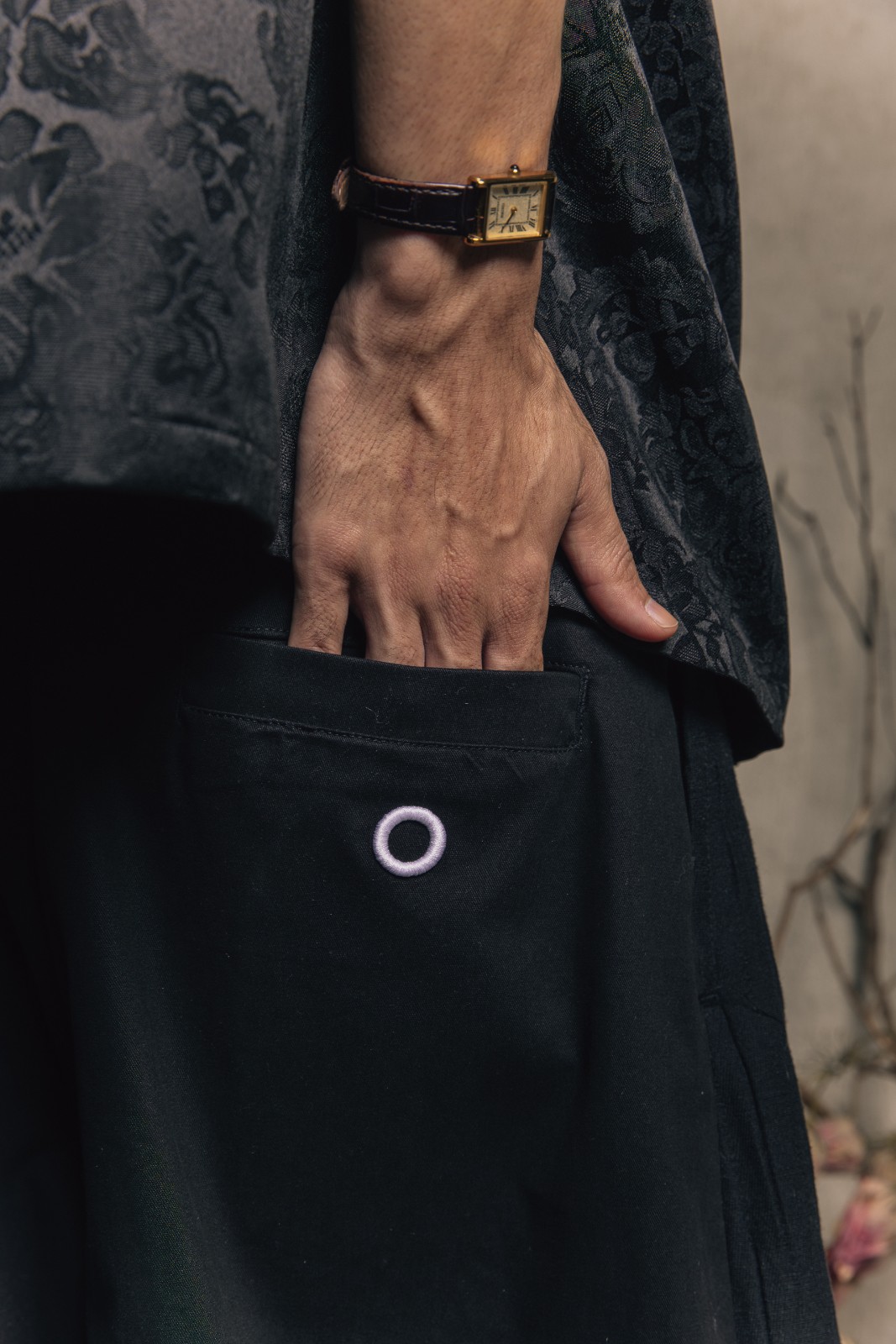 Othman - Graphite Pleat Pants