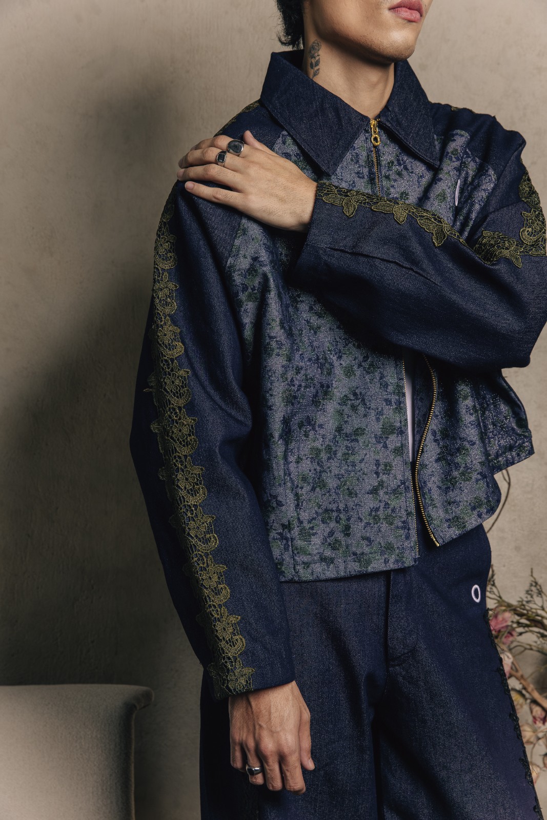 Othman - Indigo Relic Short Jacket