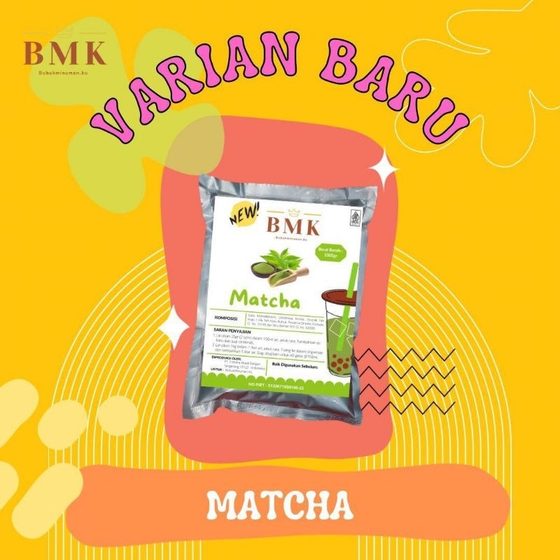 Bubuk Minuman BMK Premium Matcha Plain 1 Kg