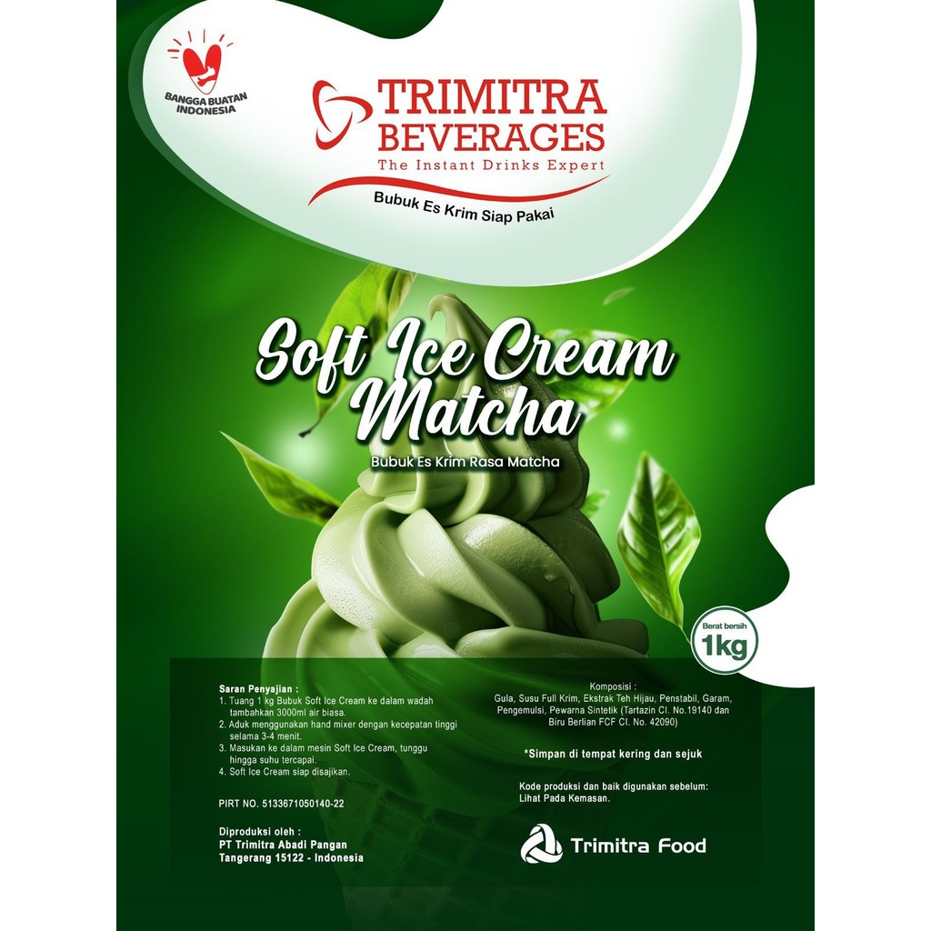 Bubuk Soft Ice Cream Premium 1 Kg - Tersedia Harga Grosir Minimal Order 10 kg