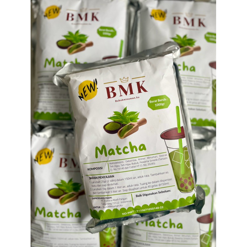 Bubuk Minuman BMK Premium Matcha Plain 1 Kg