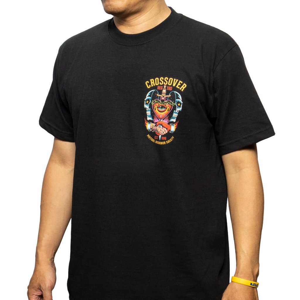 T-SHIRT CROSSOVER DISHONOR BLACK