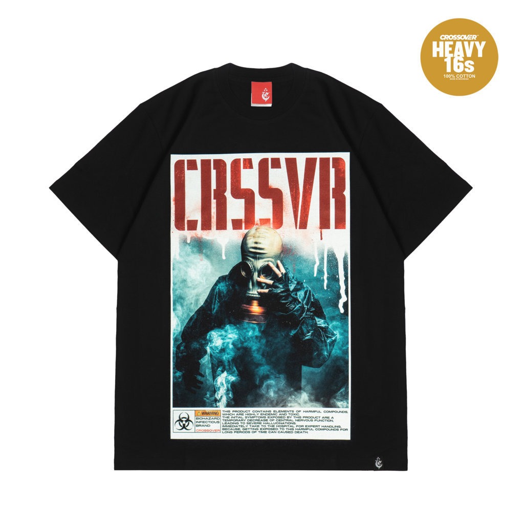 T-SHIRT CROSSOVER “BIOHAZ" BLACK