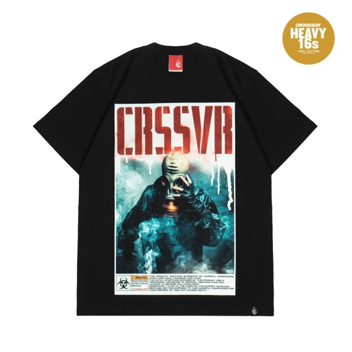 Image of T-SHIRT CROSSOVER “BIOHAZ" BLACK