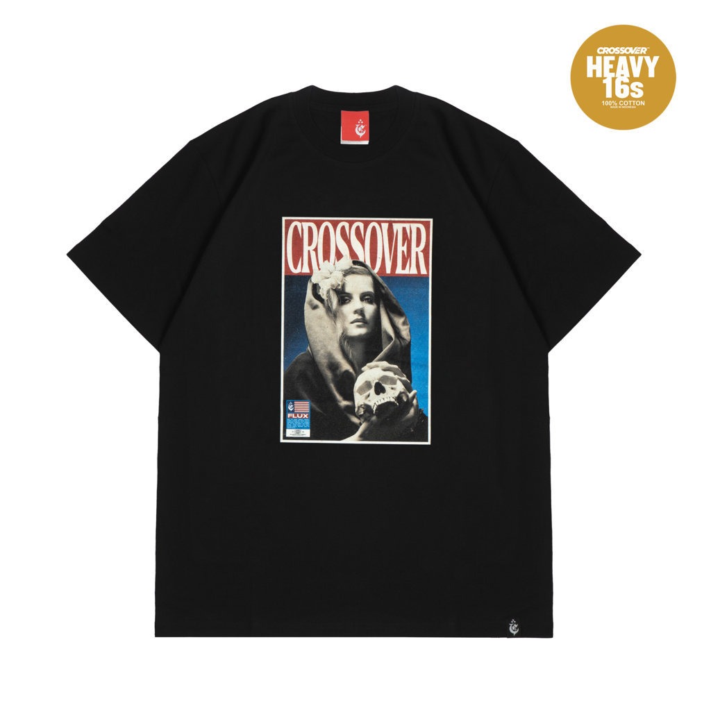 T-SHIRT CROSSOVER FLUX BLACK