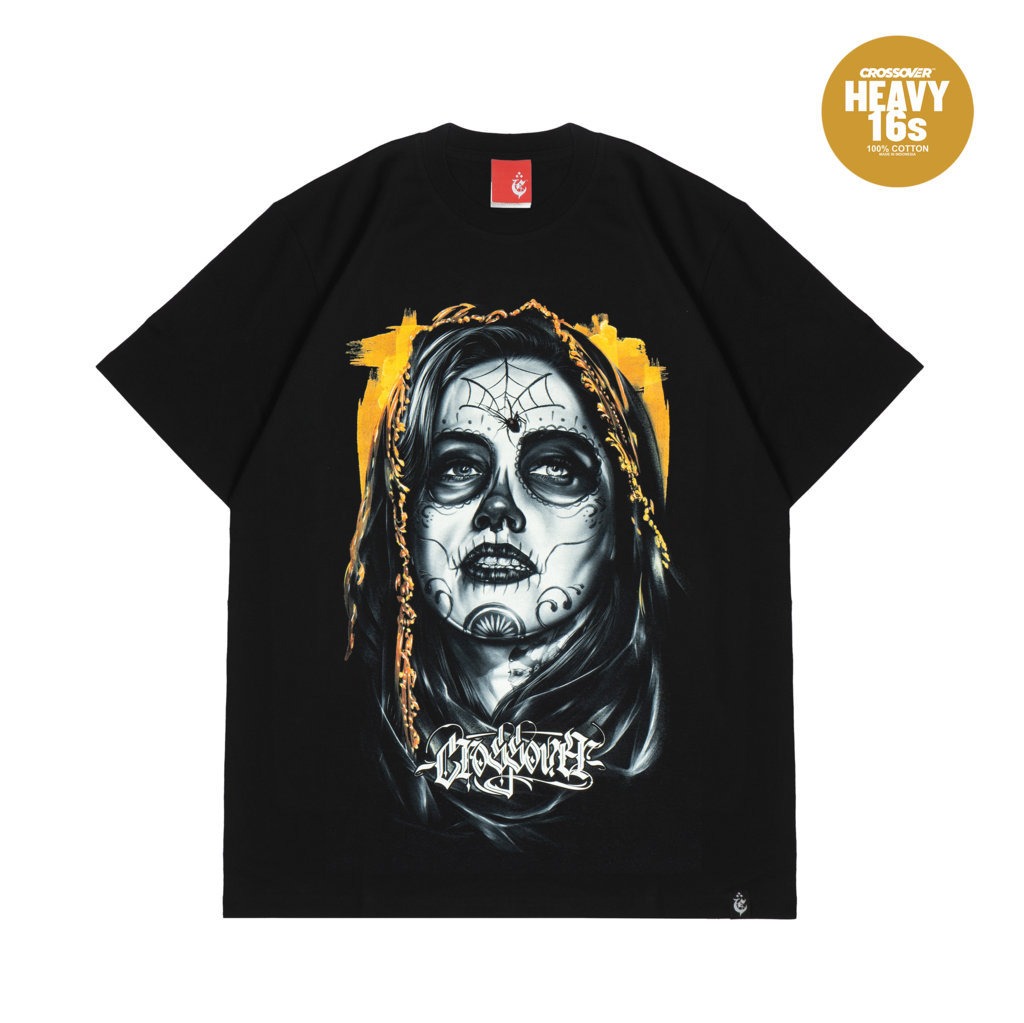 T-SHIRT CROSSOVER SPIDTATS BLACK