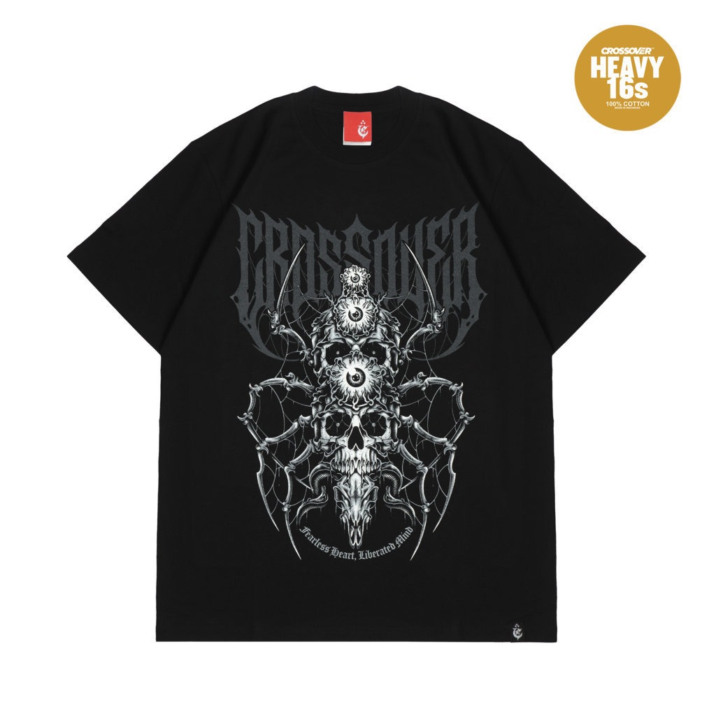 T-SHIRT CROSSOVER LIBERATED BLACK